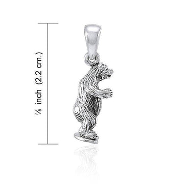 Bear Sterling Silver Pendant TPD4089 - Jewelry